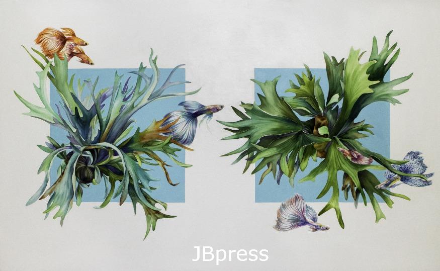수직정원 1, 80.3X130.3cm, 아르쉬지에 수채, 아크릴, 2020.jpg