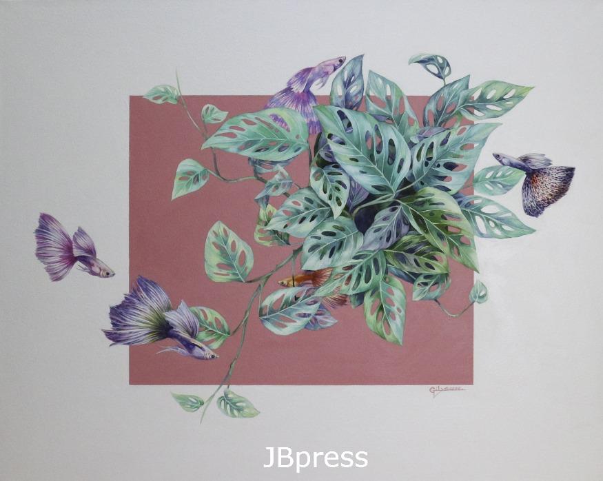 휴식 1, 72.7X90.9cm, 아르쉬지에 수채, 아크릴, 2019.jpg