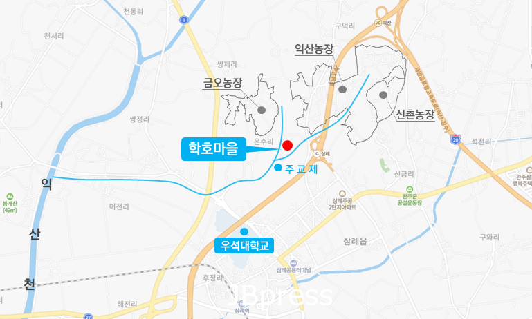 익산시, 학호마을 축사 본격 매입...환경개선 ‘청신호’-위치도.png