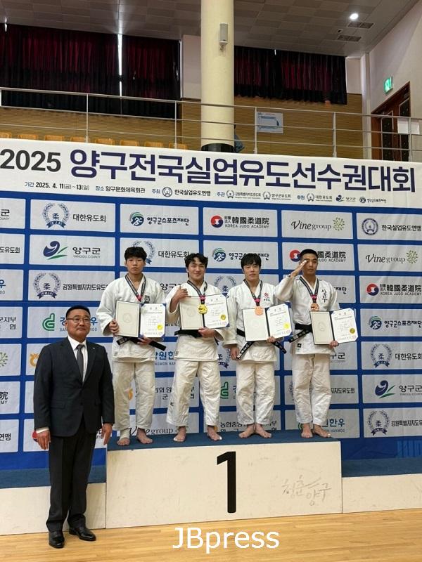 부안군청 유도실업팀 최도훈 선수, 2025 몽골 선수권대회 우승1.jpg